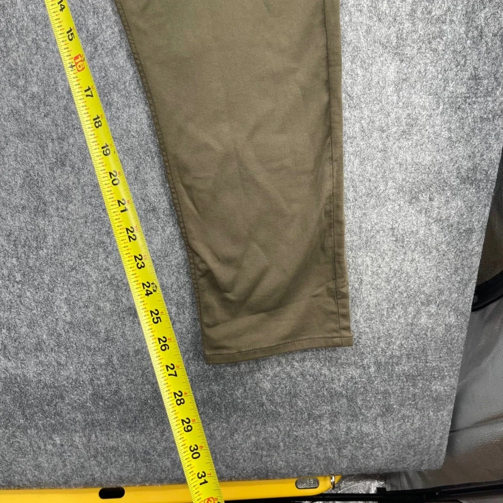 TPJ Pants Mens 38X32 Athletic Fit Leg Stretch Olive Green